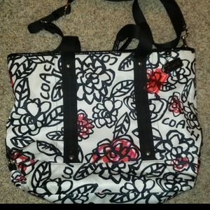 Coach Kyra Poppy Floral Print purse